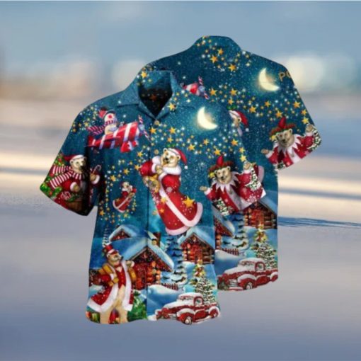 Bear Santa Merry Aloha Shirt, Funny Xmas Gifts