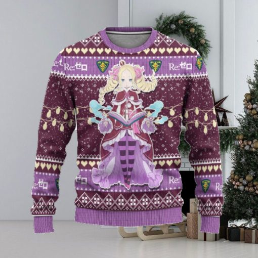 Beatrice Anime Custom Re Zero Xmas Ugly Christmas Sweater Gift For Men Women