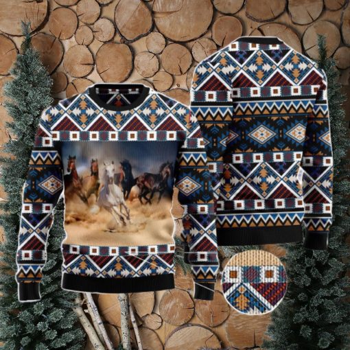 Beautiful Horses Ugly Christmas Sweater AOP All Over Printed Sweater