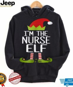 Beautiful I'm The Nurse Elf Christmas Family Elf Costume Shirt, Hoodie, Sweater, Longsleeve T Shirt