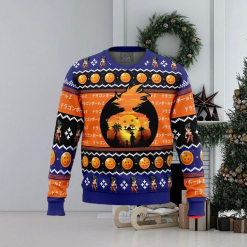 Beautiful Sunset Dragon Ball Z Ugly Christmas Sweaters