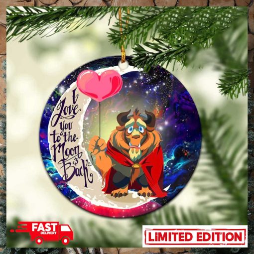 Beauty And The Beast Love You To The Moon Galaxy Perfect Gift For Holiday Ornament