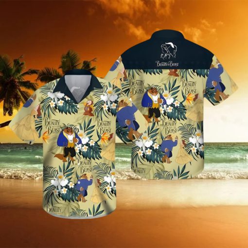 Beauty And The Beast Summer Vacation 3D Hawaii Shirt