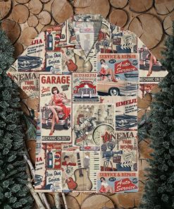 Beauty and the Cars Globe Hawaiian Shirt