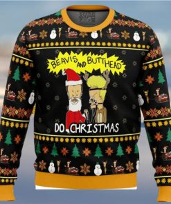 Beavis And Butthead Do Christmas Knitted Ugly Christmas Sweater