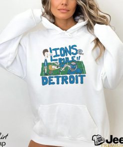 Beavis and Butt Head x Detroit Lions cartoon helmet shirt