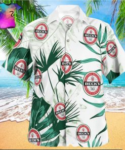 Beck s Brewery Logo All Over Print Hawaiian Shirt White