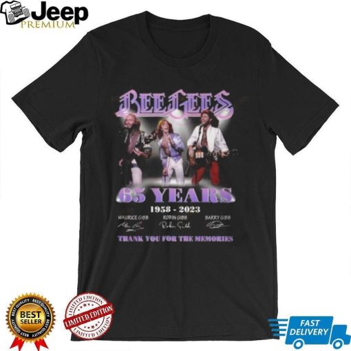 Bee Gees 65 Years 1958 – 2023 Thank You For The Memories T Shirt