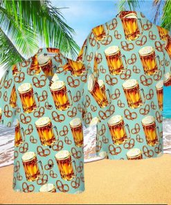 Beer And Pretzel Shirt For Men Hawaiian Shirt