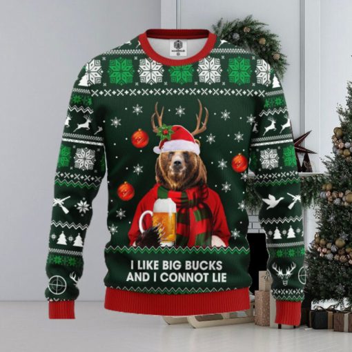 Beer Bear Ugly Christmas Sweater For Men Women