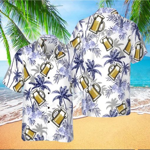 Beer Coconut Tree Hawaiian Shirt