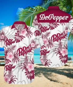 Beer Dr Pepper Hawaiian Shirt Aloha Shirt Dr Pepper Tropical Flower Beer Lovers Gift