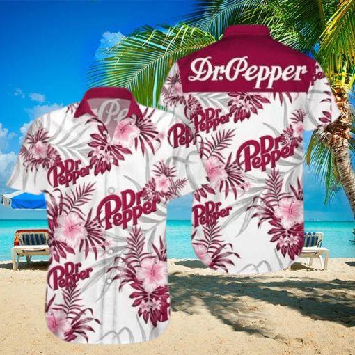 Beer Dr Pepper Hawaiian Shirt Aloha Shirt Dr Pepper Tropical Flower Beer Lovers Gift