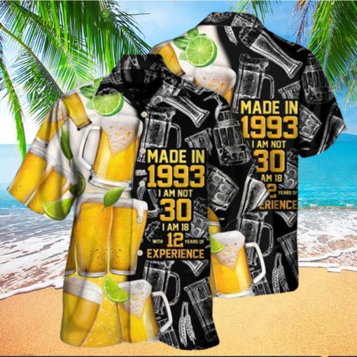 Beer Drinking Beer So Cool Made In 1993 Hawaiian Shirt