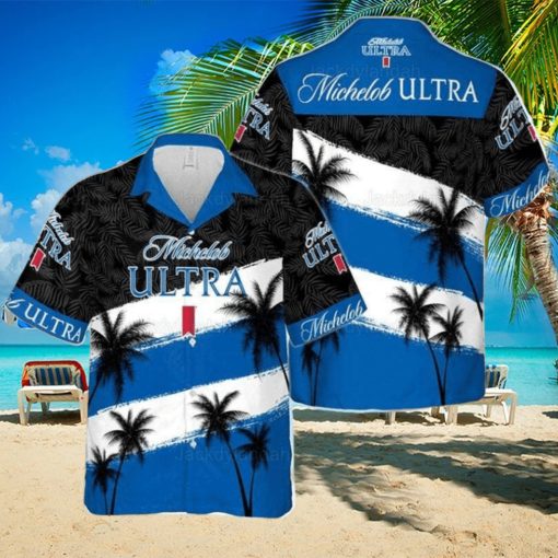 Beer Michelob Ultra Hawaiian Shirt Coconut Tree Practical Beach Gift