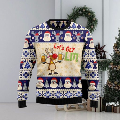 Beer Ugly Christmas Sweater Unisex Womens & Mens, Couples Matching