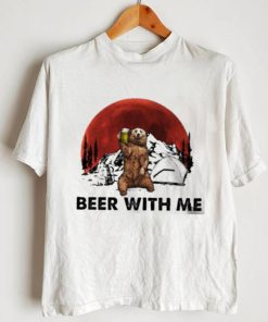 Beer with me bear drink beer blood moon shirt