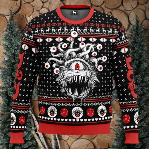 Beholder Dungeons and Dragons Ugly Christmas Sweater