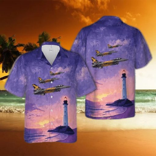 Belgian Air Component Fa 136  F 16am  X tiger  31 Tiger Squadron Hawaiian Shirt