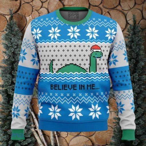 Believe In Me…Nessie Ugly Christmas Sweater Gift For Men And Women