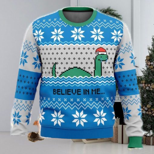 Believe in me…Nessie Ugly Christmas Sweater Funny Gift For Men And Women Fans