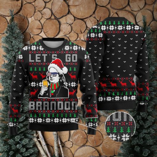 Benjamin Let’s Go Brandon Ugly Xmas Sweater FJB 3D Christmas Sweater