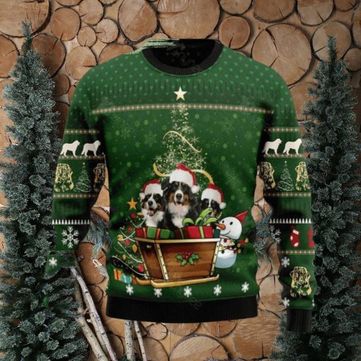 Bernese Mountain Dog Group Ugly Christmas Sweater Gift For Men And Women