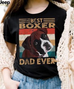 Best Boxer Dad Ever Vintage Boxer Dog Dad Gifts Shirt