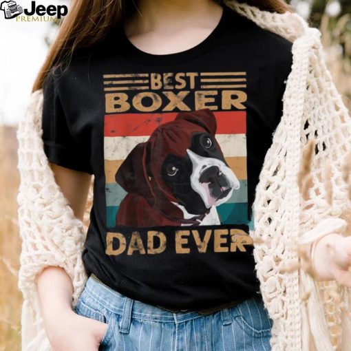 Best Boxer Dad Ever Vintage Boxer Dog Dad Gifts Shirt