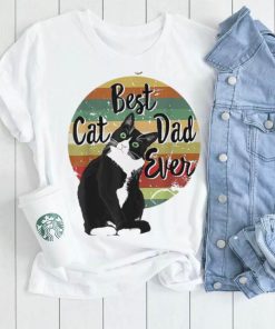 Best Cat Dad Ever Tuxedo Father’s Day Gift Funny Retro Long Sleeve T shirt