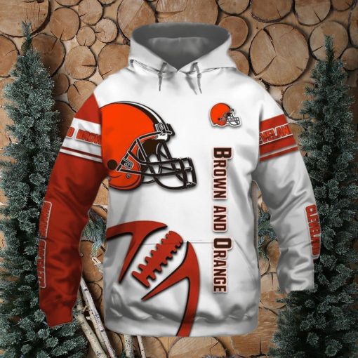 Best Cleveland Browns 3D Graphic Hoodies Cheap Pullover Hoodie