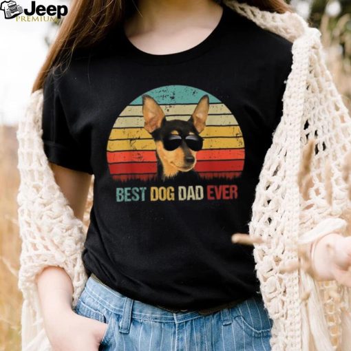 Best Dog Dad Ever Bull Mastiff Dog American Flag Shirt