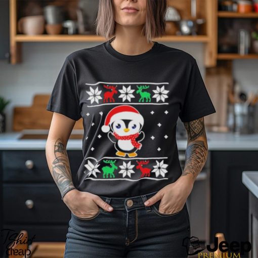 Best Funny Penguin Santa Ugly Christmas Shirt