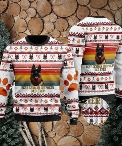 Best German Shepherd Dog Dad Ugly Christmas Sweater Gift For Men And Women