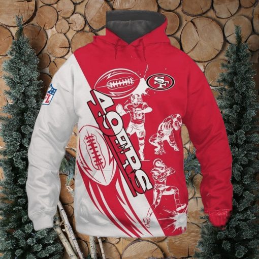 Best Hoodie For Men San Francisco 49ers Cartoon Player 3D Hoodie