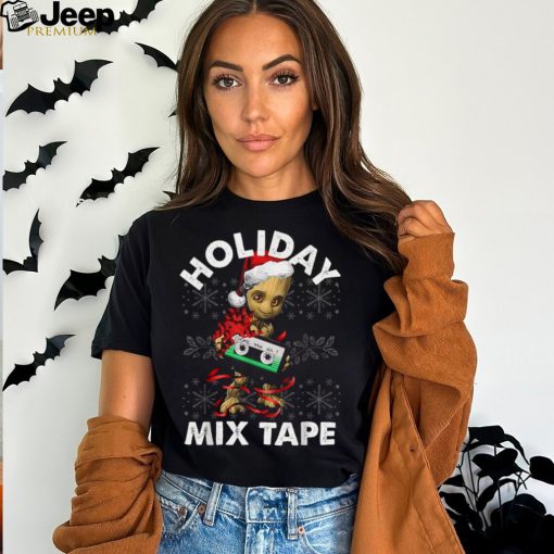 Best Marvel Guardians Of The Galaxy Groot Mix Tape Christmas T Shirts