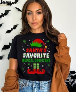 Best Santas Favorite Medical Assistant Funny Christmas Gifts T Shirts