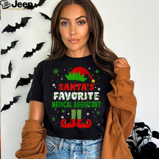 Best Santas Favorite Medical Assistant Funny Christmas Gifts T Shirts