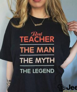 Best Teacher The Man Myth Legend School Crewneck Sweatshirt