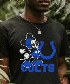 Best mickey Mouse cartoon NFL Indianapolis Colts football player helmet logo shirt