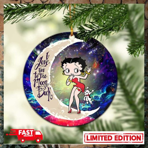 Betty Boop Love You To The Moon Galaxy Perfect Gift For Holiday Christmas Tree Decorations Ornament