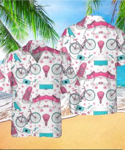 Bicycle Funny Pink Hawaii Beach Shirt