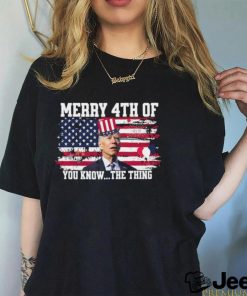 Biden Confused Merry 4th Of You Know Funny Shirt