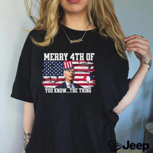 Biden Confused Merry 4th Of You Know Funny Shirt