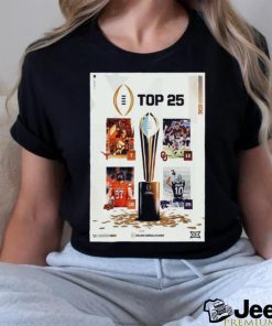 Big 12 Conference Top 25 College Football Playoff 2023 Home shirt