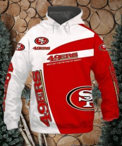 Big Mens 3D San Francisco 49ers 3D Hoodie