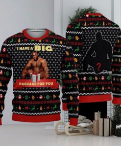 Big Package Barry Wood Meme Ugly Christmas Sweater