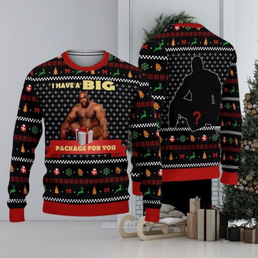 Big Package Barry Wood Meme Ugly Christmas Sweater