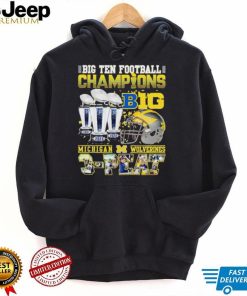 Big Ten Football Champions Michigan Wolverines 3 peat shirt