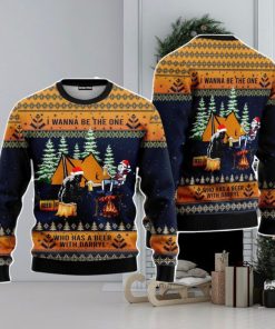 Bigfoot Camping Christmas Unisex Ugly Sweater
